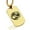 Gold, variant on Stainless Steel Gemini Zodiac (Twins) Dog Tag Pendant Necklace