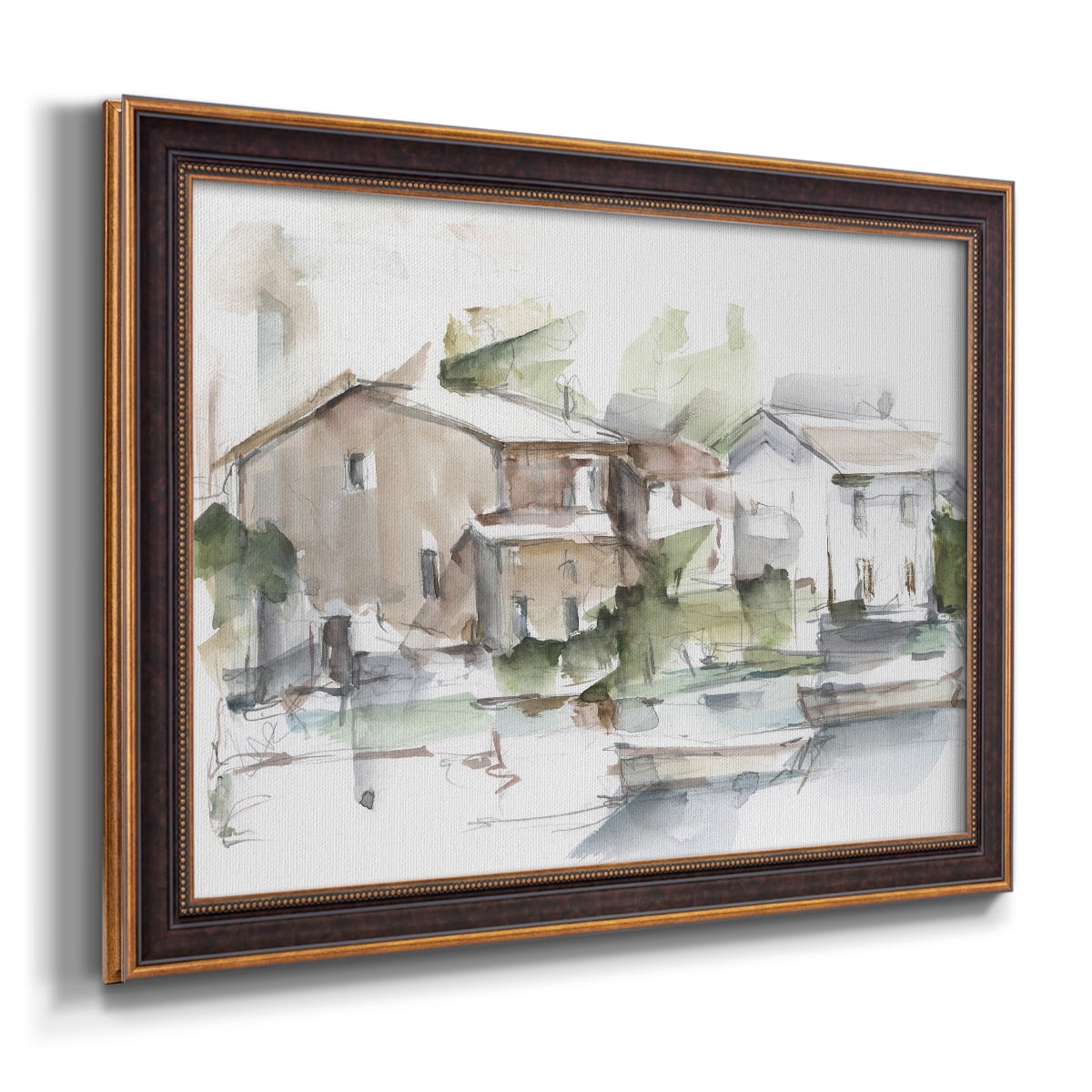 Serene Lakefront I Premium Framed Canvas- Ready to Hang