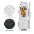 thumbnail image 6 of Jeiento Cross Car Seat Covers Front Seats Protector American Flag Car Interior Protector Comfortable Auto Bucket Seat Cover Universal Fit for Most Vehicles, 6 of 6