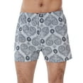 thumbnail image 4 of Onimisc Men's Boxers Underwear 100% Cotton Printed Woven Boxers for Men Pack Boxer Shorts, 3 Pack, 4 of 8