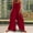 Red, variant on Women's Casual Jumpsuit Wide Leg Baggy Rompers Loose Sleeveless Jumpsuit Adjustable Straps Summer Bib Overalls with Pockets