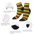 thumbnail image 3 of Uemuo Music Colors 1 Printed Crew Socks, Moisture-Wicking Socks, Athletic Socks for Men Breathable Cushion Socks Casual Sport Socks for Running Traveling, 3 of 6