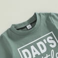 thumbnail image 6 of Kaprioy Boys Summer Outfits Letter DAD'S little DUDE Print Shorts Set 0 6 12 18 24 Months Outfits Baby Boys Summer Outfit, 6 of 6