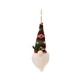 thumbnail image 2 of Christmas Knitted Lamp Decorations - Glowing Faceless Doll & Rudolf Dwarf Ornaments, Light-Up Christmas Figurines, Festive Knitted Decor for Christmas Tree & Mantel, 2 of 6