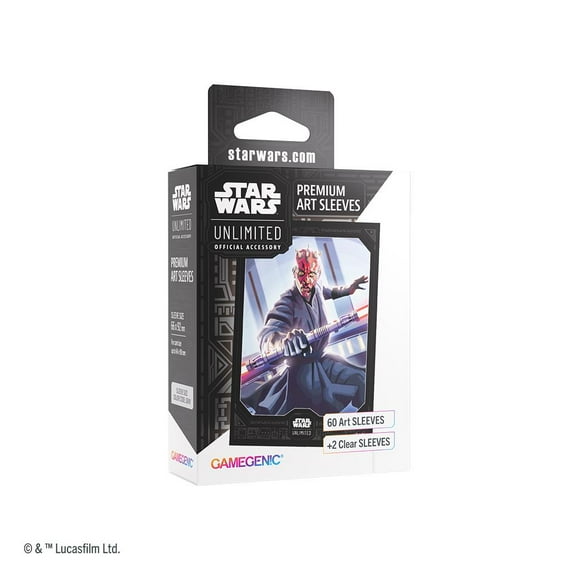 Star Wars Unlimited Legends of the Force Premium Art Sleeve Darth Maul By Gamegenic