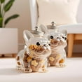 thumbnail image 5 of French Bulldog Candy Jar, Cute Airtight Dog Snack Container for Cookies, Funny Pet Snack Jars for Cookies, Candy, Coffee Pods, Bulldog Kitchen Home Decor for Pet Lovers Gift(1pc), 5 of 7