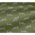 thumbnail image 5 of oneOone Viscose Jersey Fabric Fox Block Printed Craft Fabric BTY 60 Inch Wide, 5 of 5