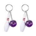 thumbnail image 2 of CNKOO 2Pcs Mini Simulation Bowling Ball Keychain Bag Pendant Car Key Ring Accessories, 2 of 7
