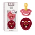 thumbnail image 1 of Chupones BIBS Coral Ruby con Tetina Redonda de Látex Natural 6 a 18 Meses Pack de 2, 1 of 7