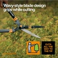 thumbnail image 6 of Fiskars Lopper, Hedge Shear, and Pruner Garden Tool 3-Piece Set with Stainless Steel Blades, Black and Orange, 6 of 13