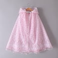 thumbnail image 3 of GYRATEDREAM Princess Cape Mermaid Princess Cloak, Princess Fancy Dress Accessories Sparkling Sequins Cape Princess Dress Up for Girl's Christmas Halloween Party Cosplay for 70CM Pink, 3 of 5