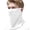 White, variant on MEICHEN Womens Sun Protector Neck Gaiter Summer Fashion Breathable Face Mask Silk Face Cover Scarf for Cycling Hiking Fishing