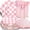 Pink, variant on Gogcaro 175 Pcs Gingham Party Supplies for 25 Guests Pink and White Paper Plates and Napkins Knives Spoon Fork Cup Disposable Checkered Dinner Party Set Cutlery for Party Wedding Favor