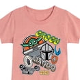 thumbnail image 3 of Star Wars - Mando Grogu Stickers - Youth Girls Fitted Short Sleeve T-Shirt, 3 of 5