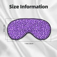 thumbnail image 5 of Eye Sleep Mask for Women Men - violet leopard purple Adjustable Soft Buckle Travel Eye Masks for Sleep Mask Blackout, Sleeping Mask for Women Men, Funny Blindfolds for Party Games, 5 of 5