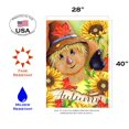 thumbnail image 2 of Toland Home Garden Autumn Scarecrow Sunflower Fall Flag Double Sided 28x40 Inch, 2 of 5