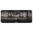 thumbnail image 1 of Industrial Kitchen Mat, Creepy Dark Interior of a Derelict Workplace Blight Aged Warehouse Door Image, Plush Decorative Kitchen Mat with Non Slip Backing, 47" X 19", Multicolor, by Ambesonne, 1 of 1