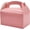 Shiny Pink Treat Box, variant on Gable Treat Boxes, Goodies Favor Box for Kids Birthday Party Favors, Weddings Events, Baby Shower, 6.25" x 3.5" x 3.5" Inch Box (Shiny Pink Treat Box)