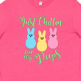 thumbnail image 4 of Inktastic Funny Easter Just Chillin' with My Peeps Youth T-Shirt, 4 of 5