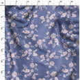 thumbnail image 3 of Soimoi Minky Blue Fabric By the Yard - 56 Inch Wide - Leaves Print Fabric - Floral Elegant & Beautiful Patterns for and Home Decor Printed Fabric, 3 of 6