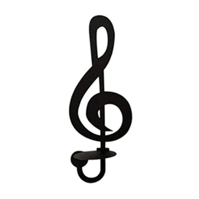 Candle Rack Decorative Wall Musical Note Candle Cup Storage Holder Home Decor