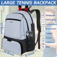 thumbnail image 3 of Mochila de Tenis Ytonet para Mujeres y Hombres con Bolsillo Aislante, 3 of 9