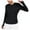 Black, variant on DAFPZW Women's Long Sleeve Workout Shirts Athletic Crewneck Hiking Tops Tee Shirts with Thumb Hole