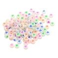 thumbnail image 1 of simhoa 500 pcs Bracelet Beads for Jewelry Making Kit, Bead Craft Kit Set, Oblate Shaped Heart, 1 of 8
