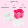 thumbnail image 3 of Bradem Light Green Denture Cup&nbsp;- Bath Box with Strainer Basket, Retainer Soaking Container for Upper & Lower Dentures, 3 of 4