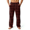 thumbnail image 2 of Men's Allover Printed Home Pants Sleeping Pajama Pants Long Pants with Plush Fabric - Comfortable for Lounge Wear with Soft and Warm Material,Black,L, 2 of 6