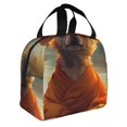 thumbnail image 2 of Balery Maple Leaf Meditating Chihuahua Bolsa de Almuerzo Aislada – Caja de Almuerzo con Papel de Aluminio Grueso, Mantiene la Comida Fresca por 4 Horas, 2 of 8