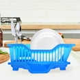 thumbnail image 6 of Dish Drying Rack for Kitchen Counter - Large Dish Rack with Drainboard, Rustproof Dish Drainer with Utensil Holder for Sink Plastic Bowl Rack for Storage Single Layer Bowl Rack, 6 of 9