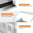 thumbnail image 5 of Hot Dog Roller Grill Stainless Steel 7Rows 18Dog Capacity Large 17.7In Toughened Glass Hood Removable Drip Tray Non-Stick Rollers Home Kitchen Restaurants Concession Parties Even Heating Easy Clean, 5 of 12