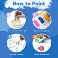 thumbnail image 4 of ZMLM Paint with Water Coloring Books for Kids - Watercolor Painting Paper Activities for Toddlers, Art Craft Kit Gift for Boys & Girls Ages 3 4 5 6 7 8,ocean, 4 of 7