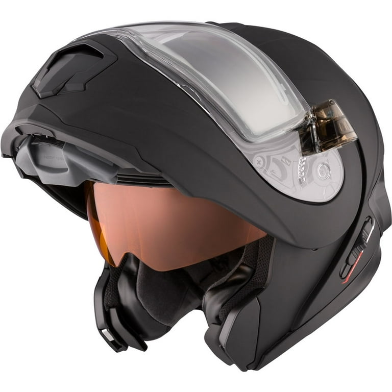 CKX Tranz 1.5 AMS Modular Snowmobile Helmet Matte Black 512588