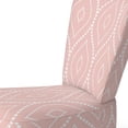 thumbnail image 3 of Designart "Pink Trendy Geometric" Upholstered Patterned Accent Chair and Arm Chair, 3 of 5