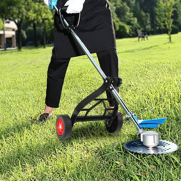 Lawn Mower Support Wheels Manual Control Plastic Support Wheel, Lawn Mower Auxiliary Wheel, Mower Support Wheels
