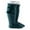 Army Green, variant on LIaqionyy Girls Ribbed Long Socks Toddler Cute Solid Color Knee High Stretchy Floor Stocks with Pompoms