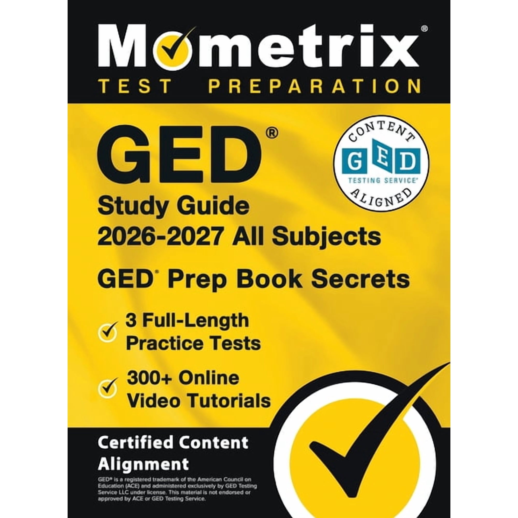 GED Study Guide 2026-2027 All Subjects - 3 Full-Length Practice Tests, 300+ Online Video Tutorials, GED Prep Book Secret, (Hardcover)