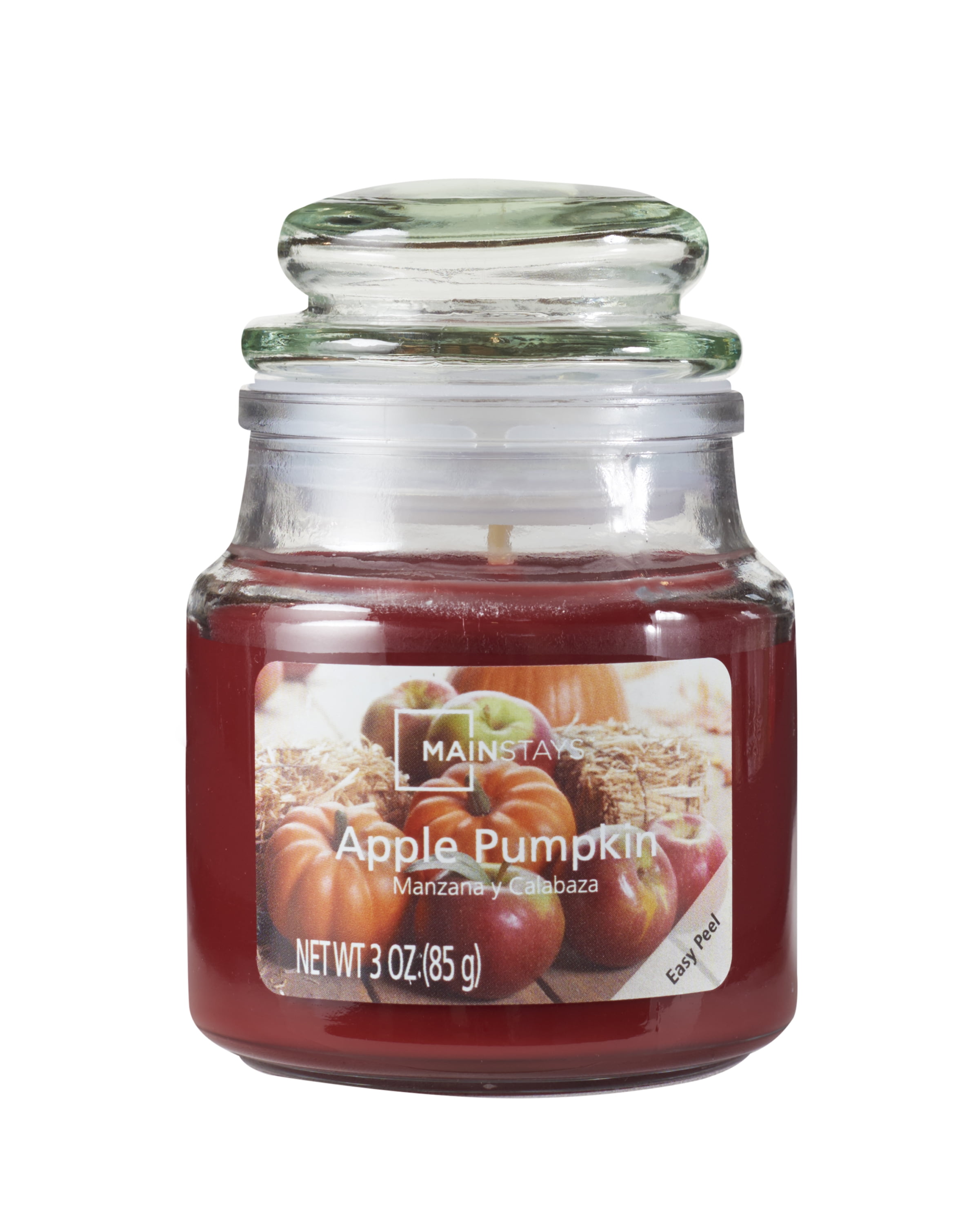 Mainstays Apple Pumpkin SingleWick 3 oz. Jar Candle