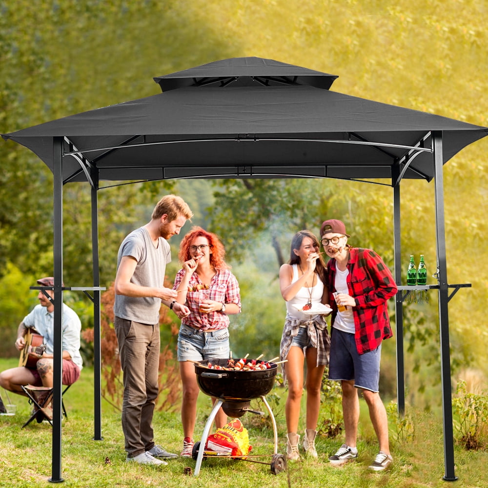 Grill Canopy Gazebo, 8x5 FT Grill Gazebos for Patio Backyard, Barbecue Grill Gazebo Shelter with