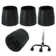 thumbnail image 1 of Quad Cane Tips 1-1/8 Inch, 4 Pcs Replacement Foot for Standing Stick Women Men, Black(Style 1), 1 of 7