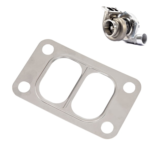 Junta de turbina Turbo de doble desplazamiento junta Turbo de entrada dividida de acero inoxidable uso a largo plazo con junta de papel de drenaje de alimentación de aceite para ANGGREK Otros