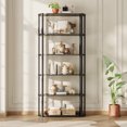 thumbnail image 3 of 6-Tier Bookshelf, Bookcase with Metal Frame, Book Shelf for Living Room, Home Office, Industrial Style, 3 of 7