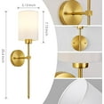 thumbnail image 6 of Battery Operated Wall Sconces Set of Two,Wireless Rechargeable Wall Light With Remote Control, Dimmable, Amber Light/Warm White/Natural White/Daylight/RGB, Timer,for Living Room,Bedroom,Entryway,Gold, 6 of 10