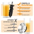 thumbnail image 2 of Masticating Juicer for Vegetable and Fruit 100W Cold Press Juicer Machines,, 2 of 9