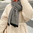 thumbnail image 3 of Men's winter scarf, soft knit scarf, 3 of 5