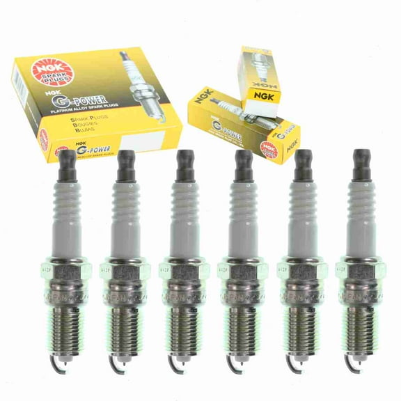 6 pc NGK G-Power Spark Plugs compatible with Ford Freestar 3.9L 4.2L V6 2004-2005