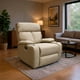 thumbnail image 1 of Sillón Reclinable Giratorio Tela Manual Moderno Mecedora Beige Liso, 1 of 8