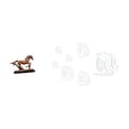 thumbnail image 1 of Figura de caballo,Figura coleccionable de caballo en miniatura,Adhesivo de pared,Vinilos decorativos de peces para pared,dormitorio,sala de estar u oficina,Adhesivos de pared de espejo, 1 of 8